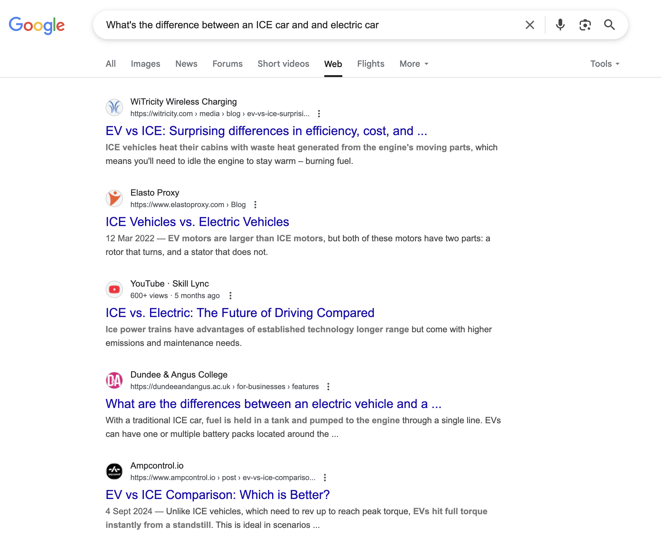 udm14 search result for the same query